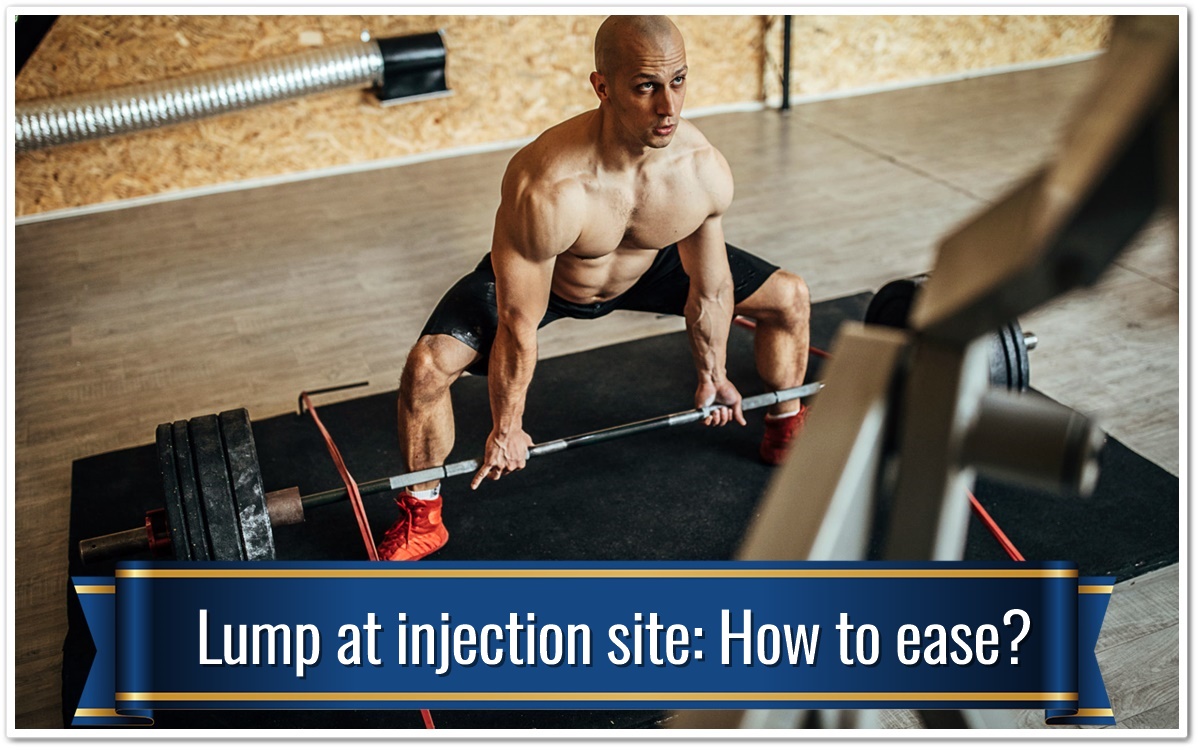 Lump at injection site: How to ease?